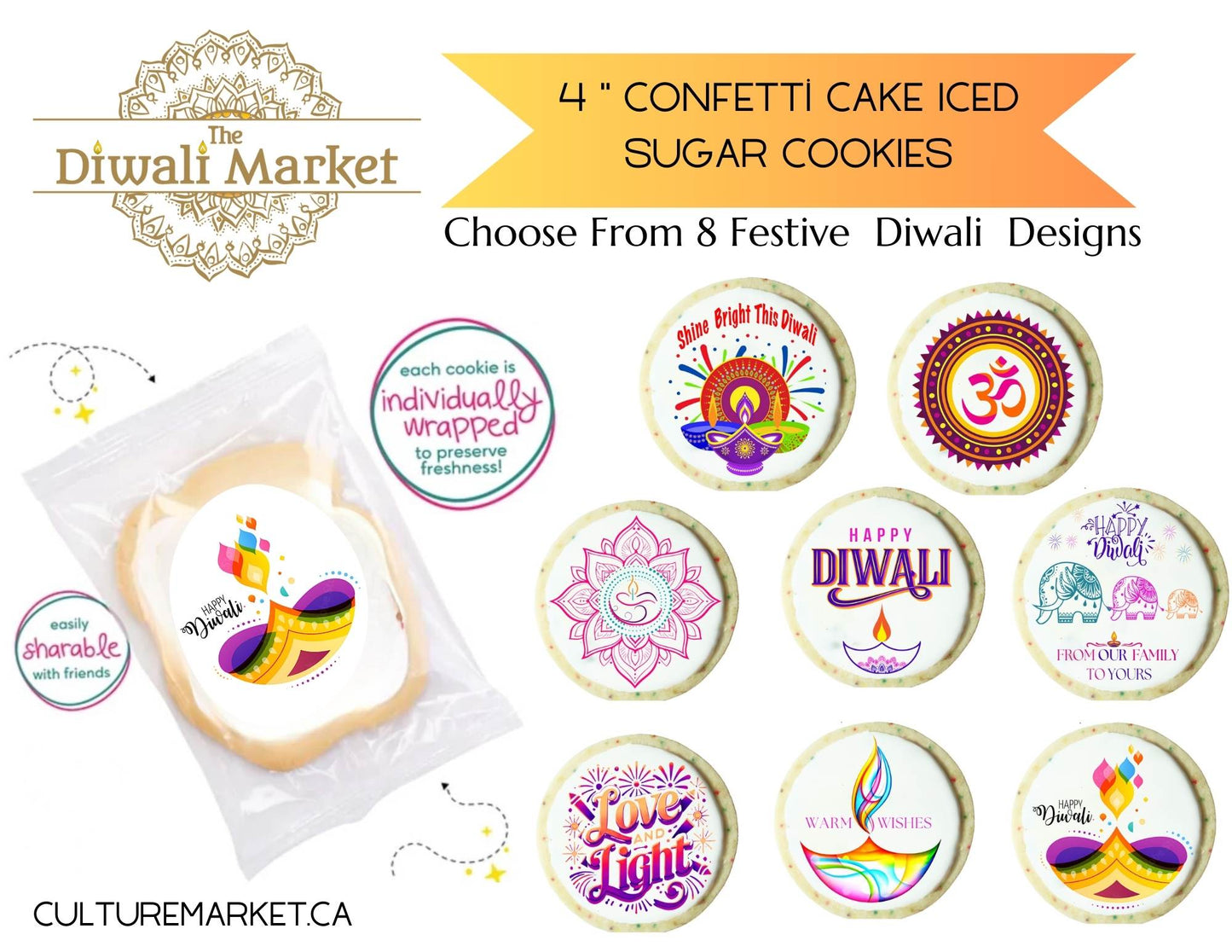 Diwali Sugar Cookies - LIMITED QUANTITIES